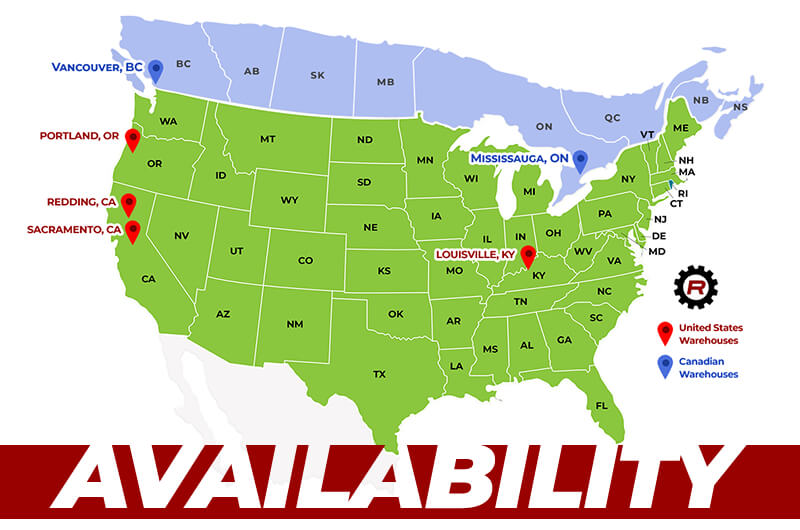 Redline Emissions Products Availability Map