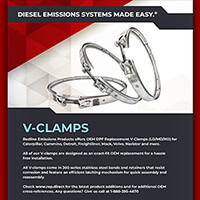 REP V-Clamps for Aftertreatment Diesel Emissions systems