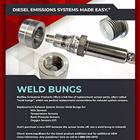 REP Weld Bungs for Aftertreatment systems sensor ports