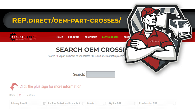 How to Use the REP OEM Cross Tool to look up Diesel Emissions Cross Reference Part Numbers