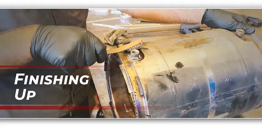 Replacing a DPF Weld Bung - Finishing up